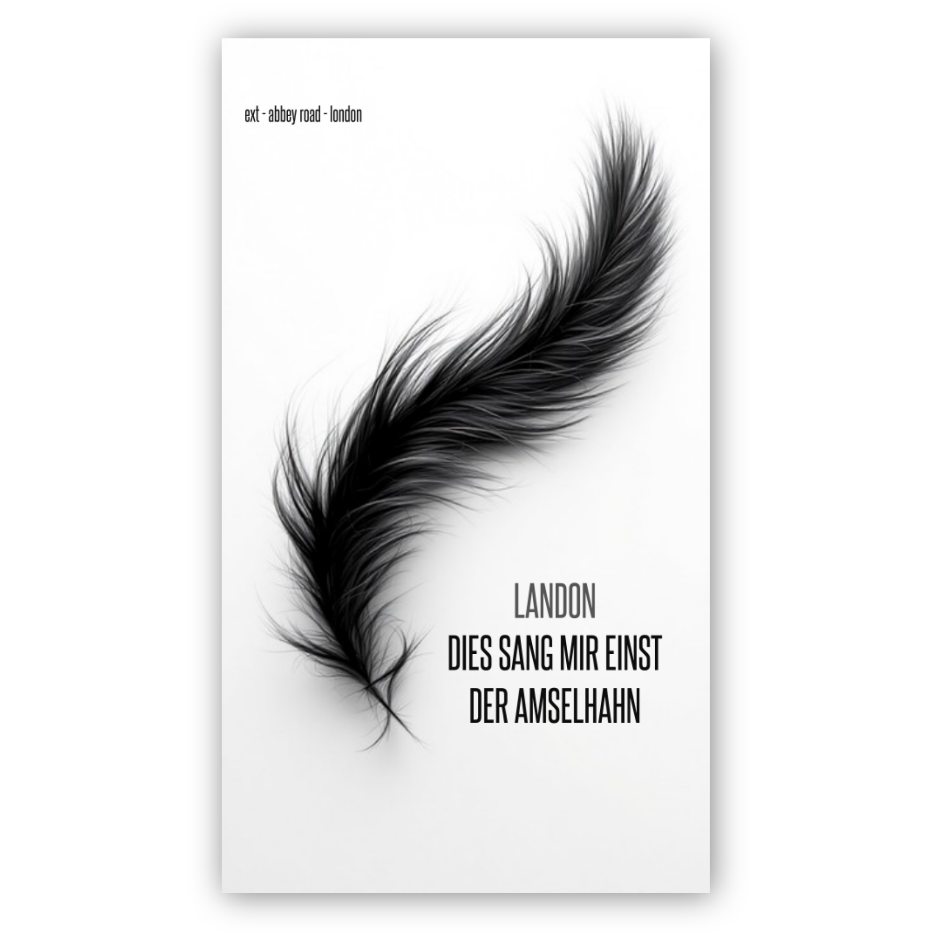Pre-Order Buch "Dies sang mir einst der Amselhahn"